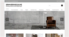 Desktop Screenshot of erhvervsgulve.dk